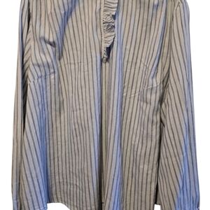 NEW🏷  St. John's  Striped Blouse - Black and White PLUS SIZE